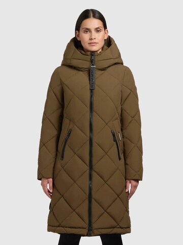 khujo - Sobretudo de inverno ' ANTE ' em verde: frente