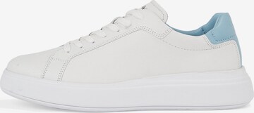 Baskets basses Calvin Klein en blanc : devant