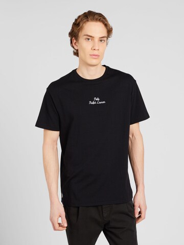 T-Shirt Polo Ralph Lauren en noir : devant