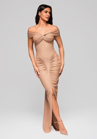 Ombre Evening dress 'LA-OM-DLR182' in Beige