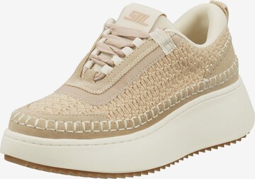 STEVE MADDEN Låg sneaker i beige: framsida