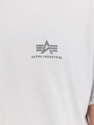 ALPHA INDUSTRIES Shirt 'Basic Small Logo'‌‌ in Grau