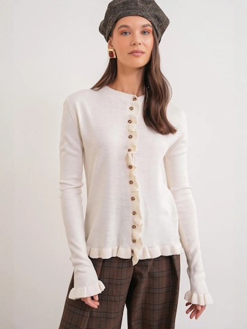 Giacchetta 'Strickjacken' di MixRay in beige