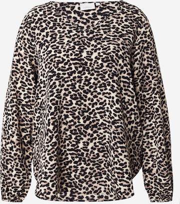 Camicia da donna 'CARVICA' di ONLY Carmakoma in grigio: frontale