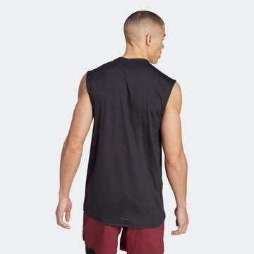 ADIDAS PERFORMANCE Λειτουργικό μπλουζάκι 'Power Workout' σε μαύρο