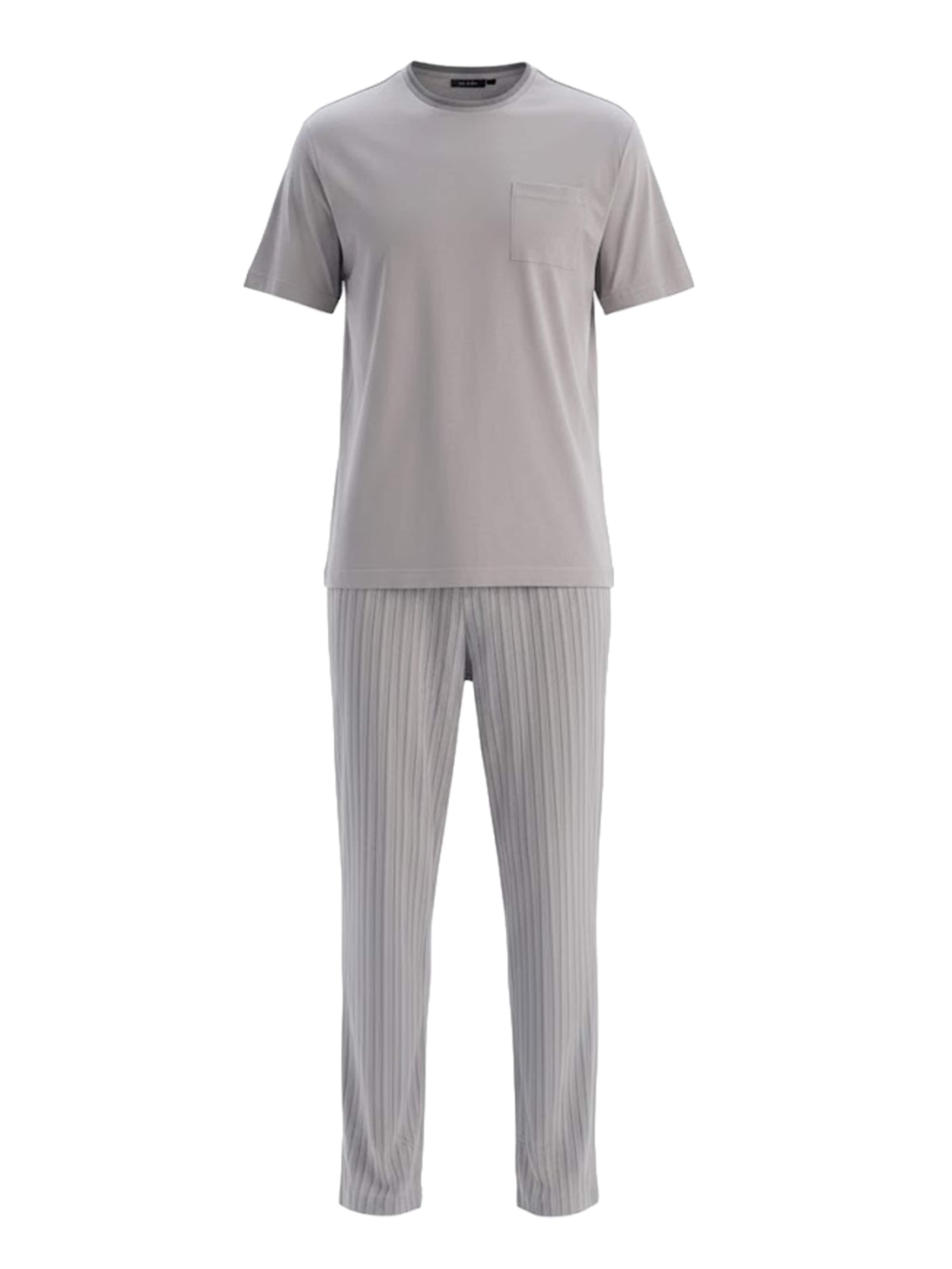 Dagi Piżama długa w kolorze szary: przód