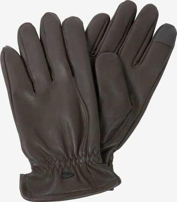 CAMEL ACTIVE Full Finger Gloves in Brown: front