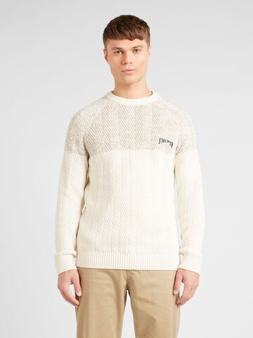 Pullover di QS in beige: frontale