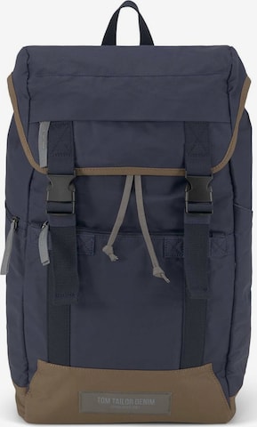 TOM TAILOR DENIM Backpack in Blue: front