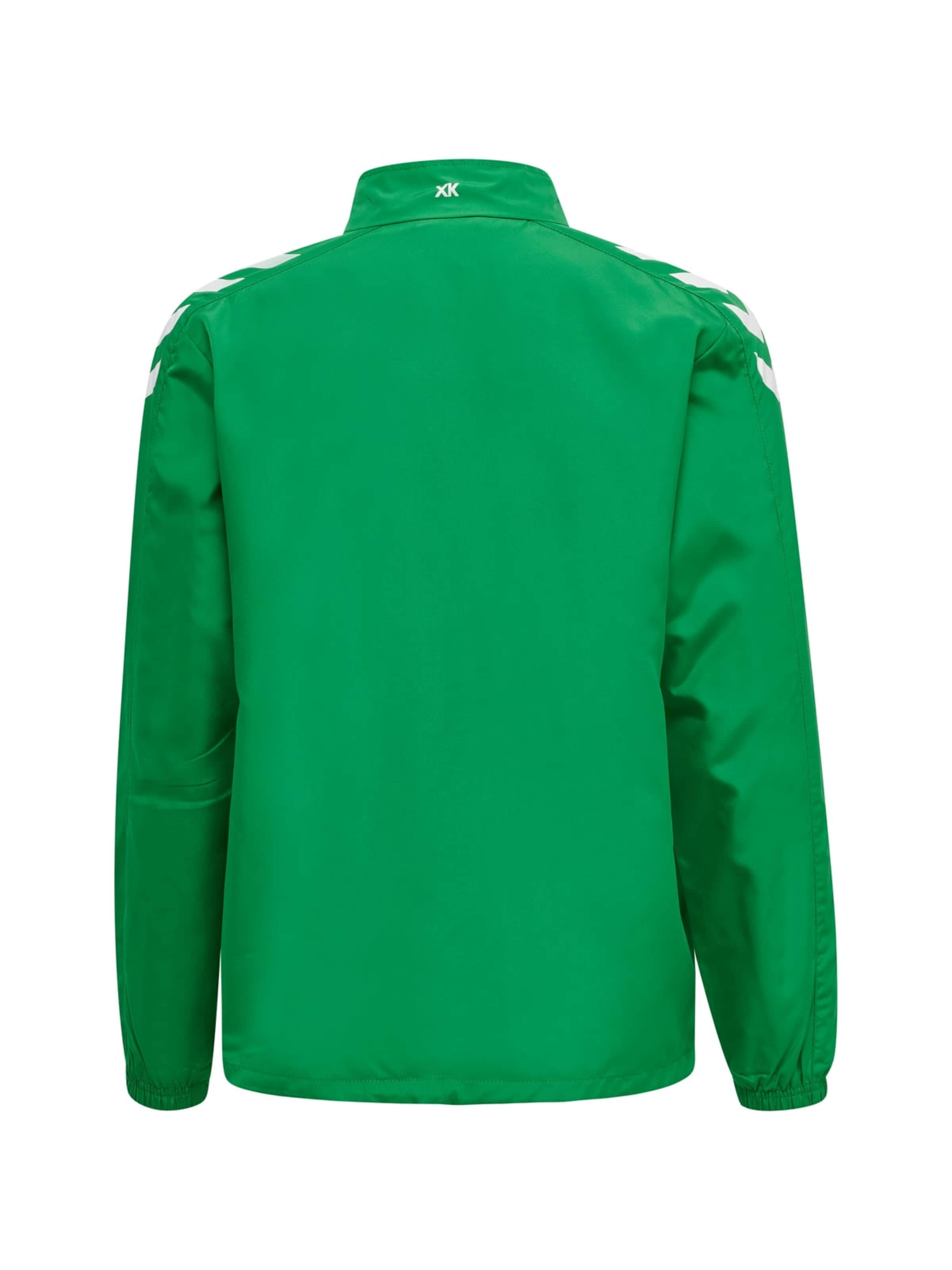 Veste de sport 'hmlCORE XK MICRO ZIP JACKET KIDS' Hummel en vert