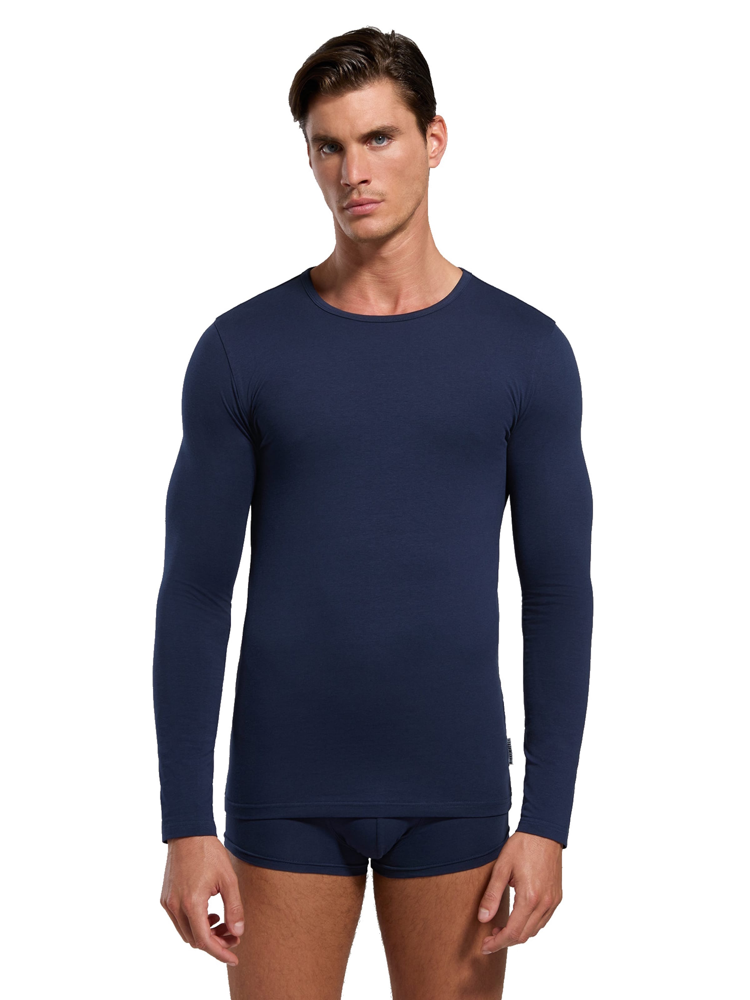 BIKKEMBERGS Undershirt in Blue: front