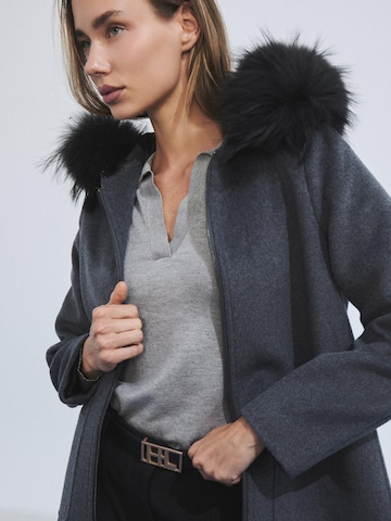 HANNIBAL LAGUNA COLLECTION Outdoormantel 'Women’s midi coat with a hood'‌‌‌ in Grau