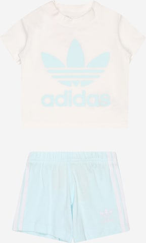 ADIDAS ORIGINALS - Conjunto 'Trefoil' en azul: frente