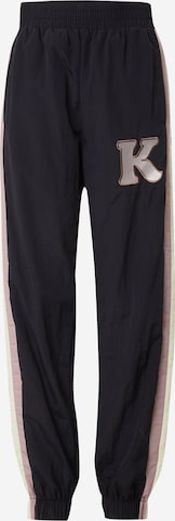 Karo Kauer Tapered Trousers in Black: front