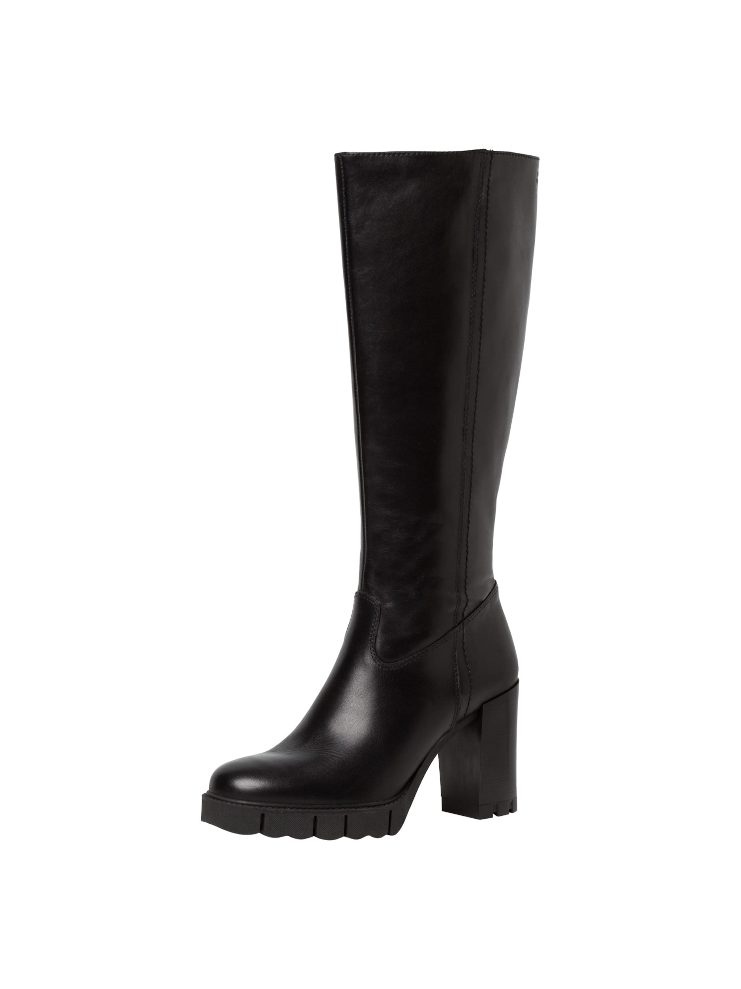 Leather knee shop boots