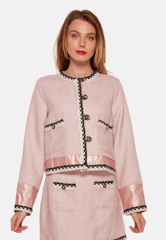 TOOche Tussenjas in Roze: voorkant