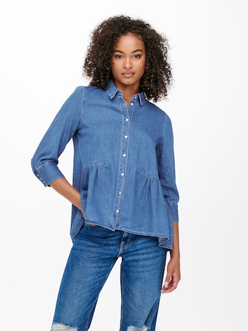 ONLY Bluse 'Canberra' in Blau: predná strana