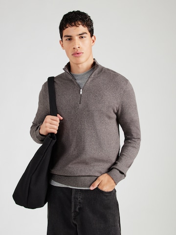 SELECTED Regular Fit Pullover 'SLHBERG' in Braun: Vorderseite