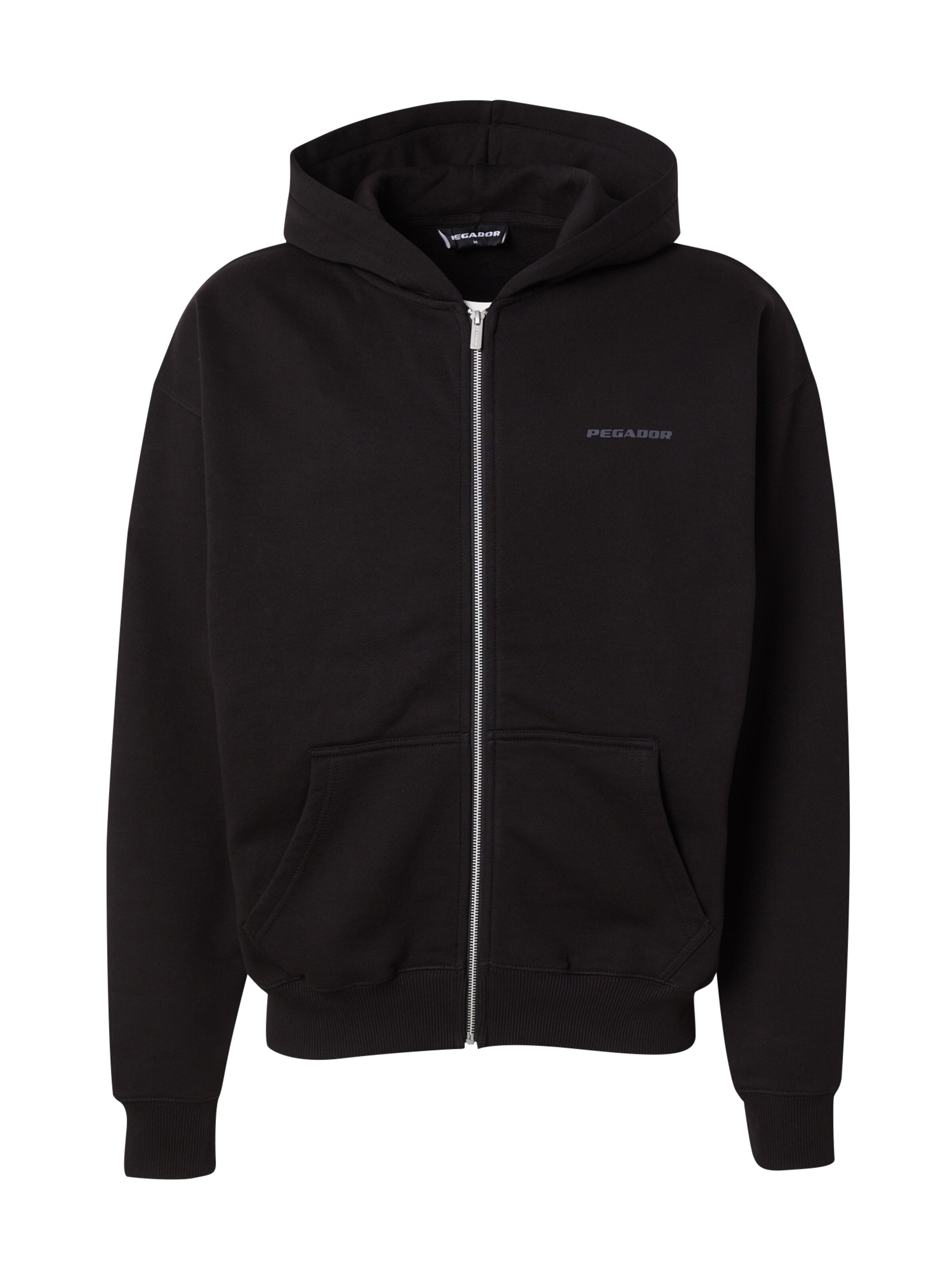 Pegador Ζακέτα φούτερ σε μαύρο: μπροστά