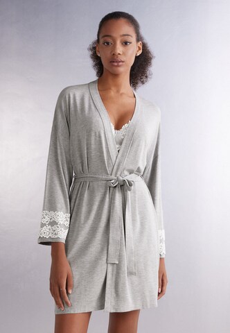 INTIMISSIMI Dressing Gown in Grey: front