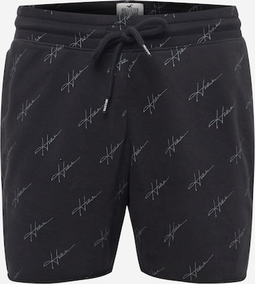 Regular Pantalon HOLLISTER en noir : devant