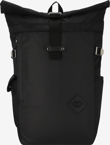 Harvest Label Backpack 'Naka' in Black: front