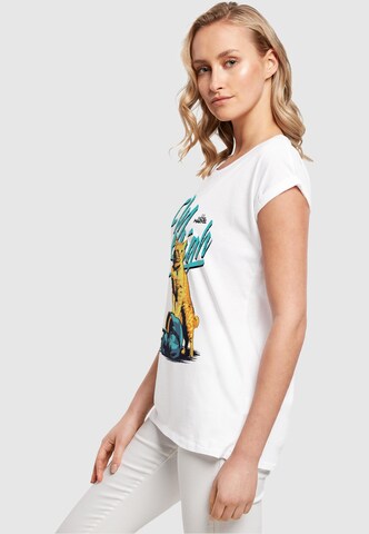 ABSOLUTE CULT T-Shirt 'Captain Marvel - Fly High' in Weiß