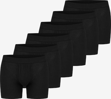 SCHIESSER Boxershorts 'Cotton Essentials Authentic' in Schwarz: Vorderseite