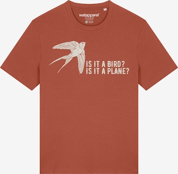 T-Shirt 'Is It A Bird' Watapparel en marron : devant