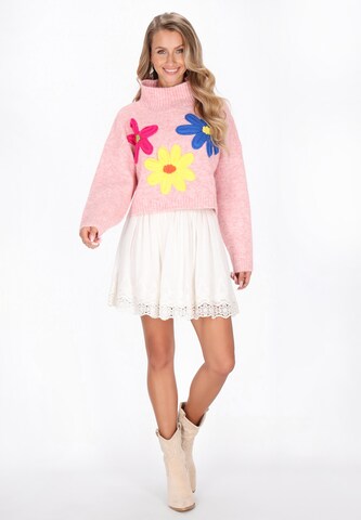 IZIA Trui 'Fashion Look' in Roze