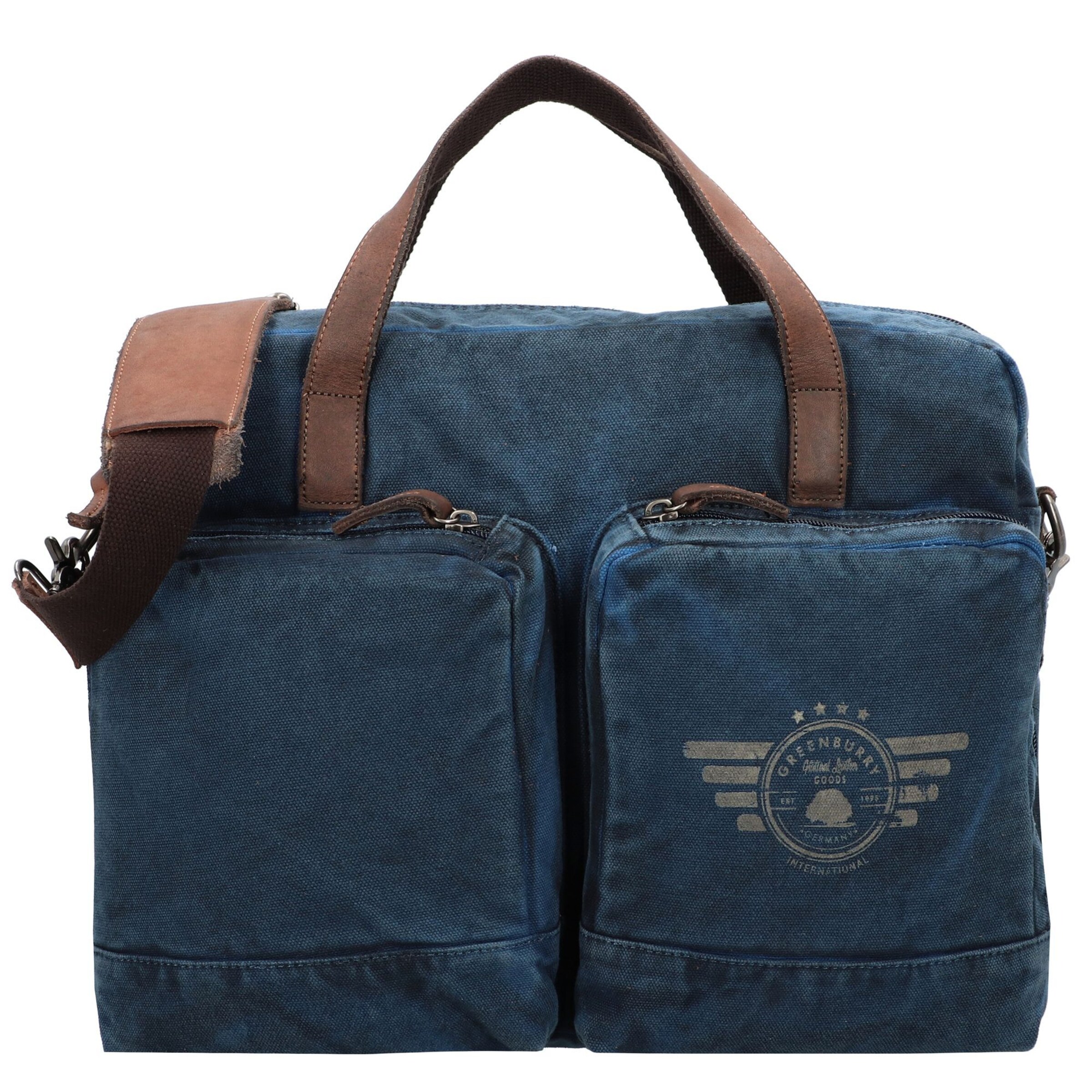 Sac de voyage 'Vintage Aviator' GREENBURRY en bleu : devant