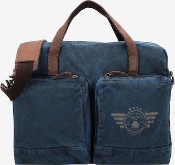 GREENBURRY Reistas 'Vintage Aviator' in Blauw: voorkant