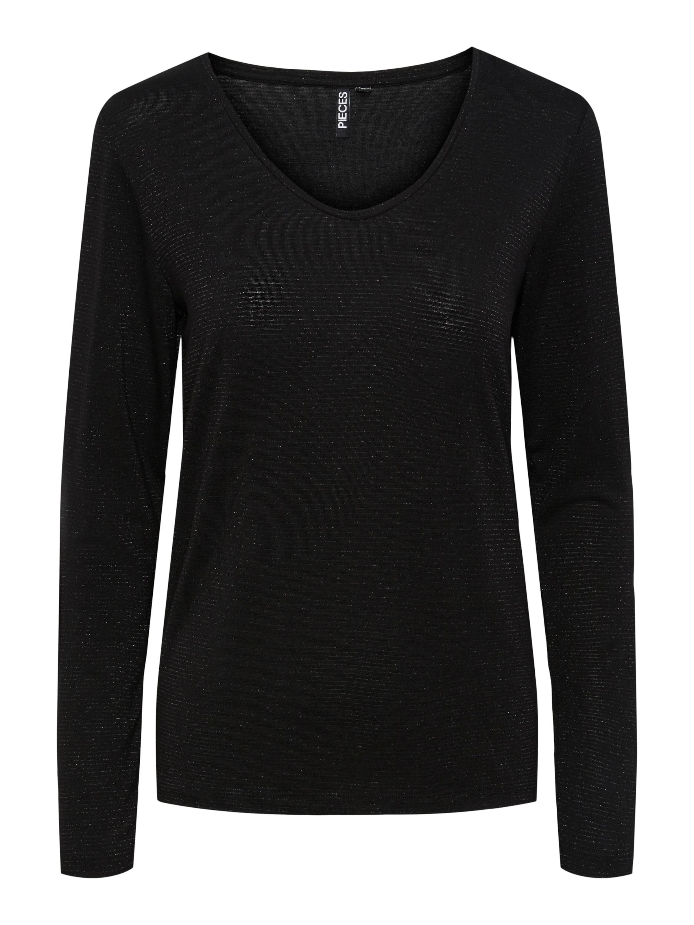 PIECES Футболка 'BILLO' в Черный: спереди