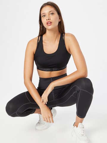 Superdry Skinny Workout Pants in Black