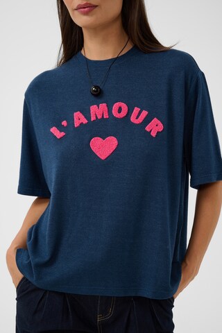 CULTURE - Camiseta 'CUAmour' en azul