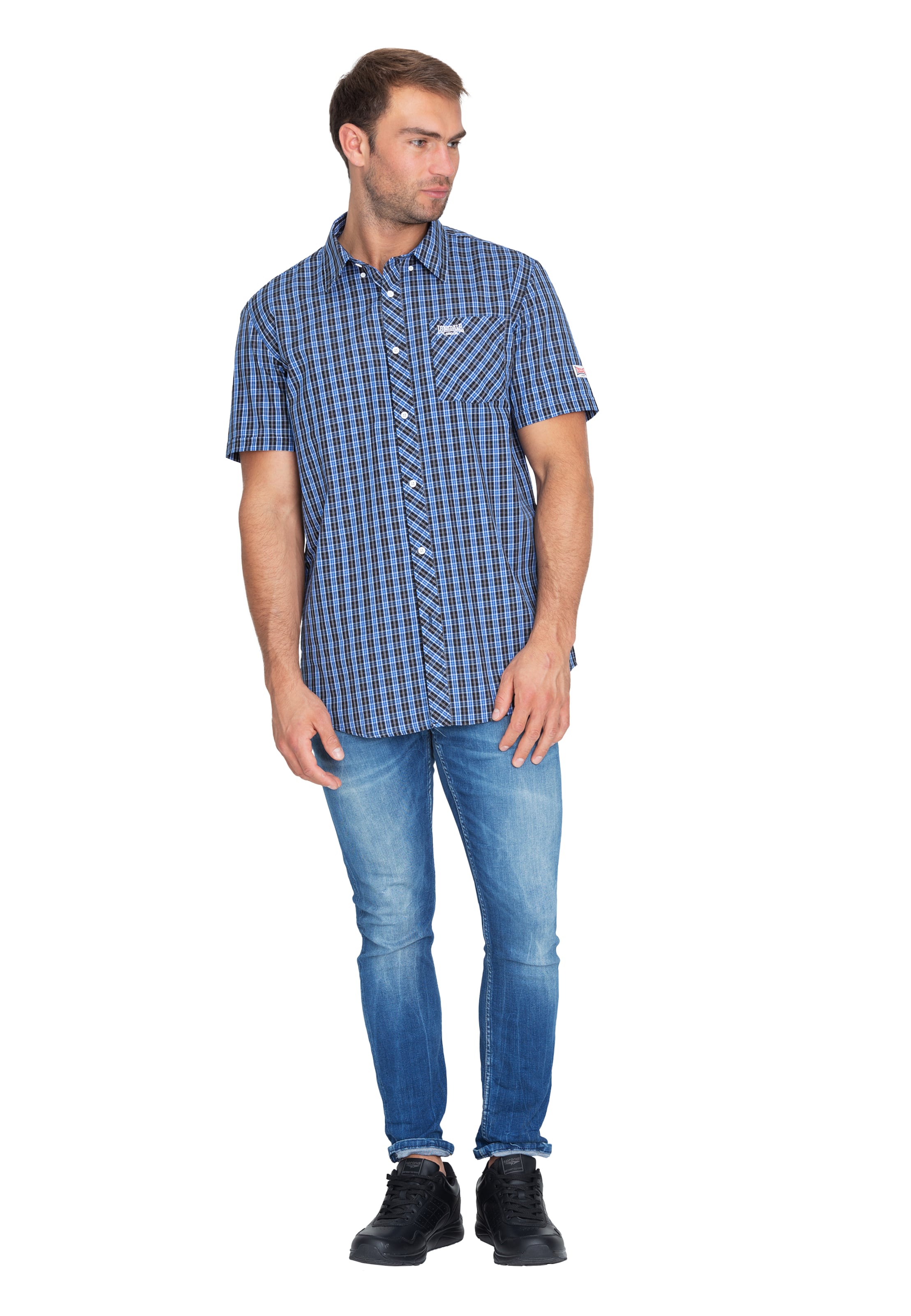 Regular fit Camicia 'Brixworth' di LONSDALE in blu