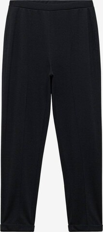 MANGO Regular Pants 'pique' in Black: front