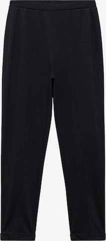 MANGO Regular Hose 'pique' in Schwarz: predná strana