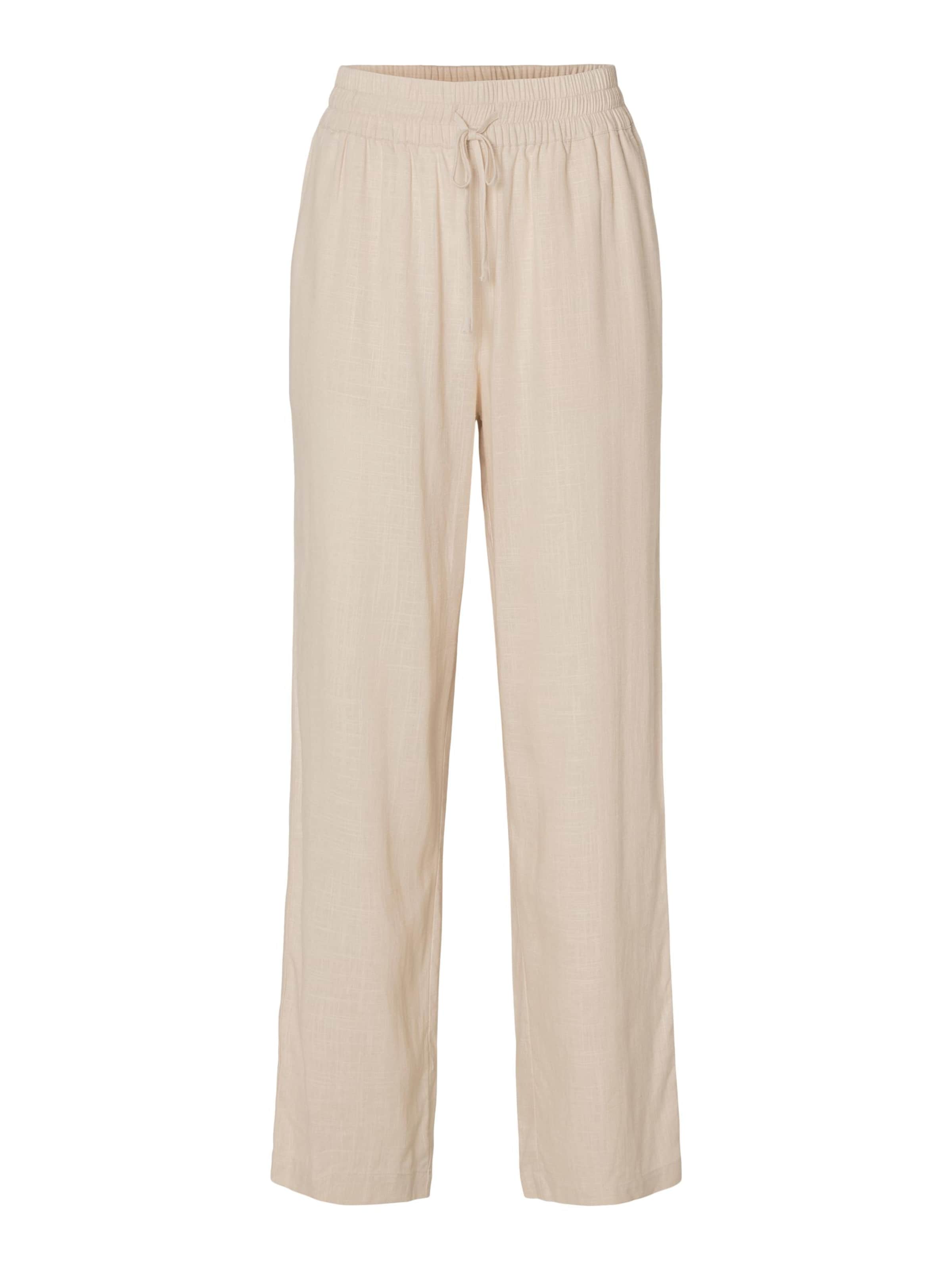 SELECTED Broek 'Viva-Gulia' in Beige: voorkant