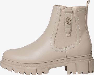 s.Oliver Chelsea boots in Beige