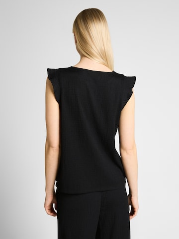 TOM TAILOR DENIM Top in Schwarz