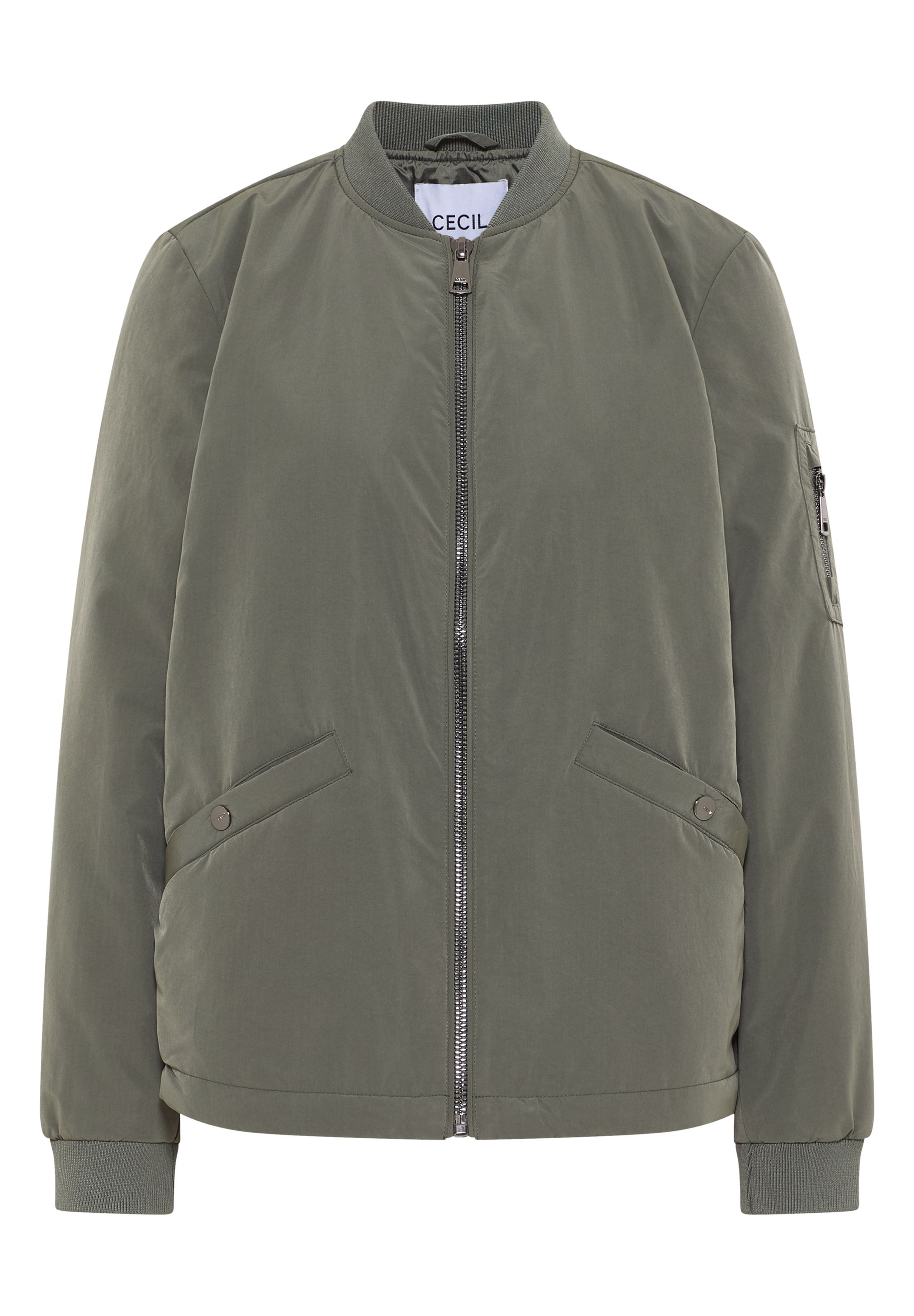 CECIL Between-Season Jacket in Green: front