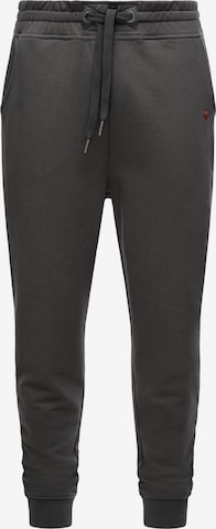 STONE HARBOUR Tapered Pants 'Pedro Maliki' in Grey: front