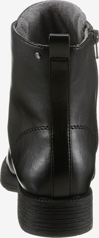 JANA Lace-Up Ankle Boots in Black