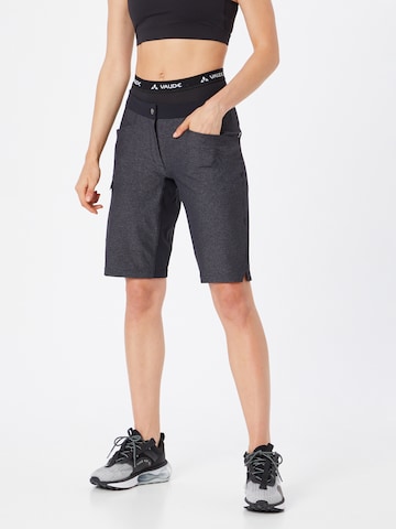 VAUDE Regular Workout Pants 'Tremalzo' in Black: front