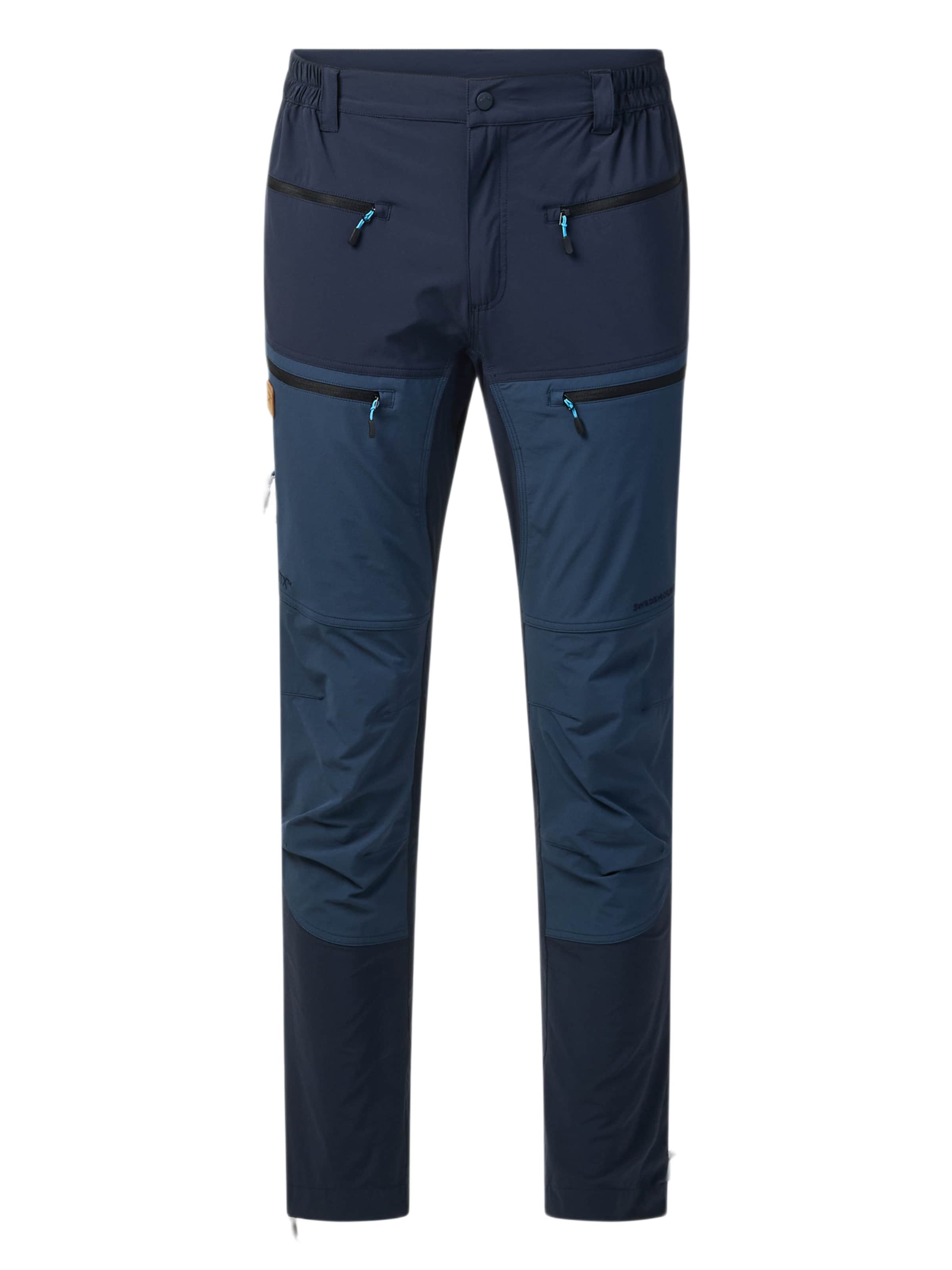 SWEDEMOUNT Regular Outdoorhose 'Lofoten'‌‌‌‌‌‌‌‌‌ in Blau: Vorderseite