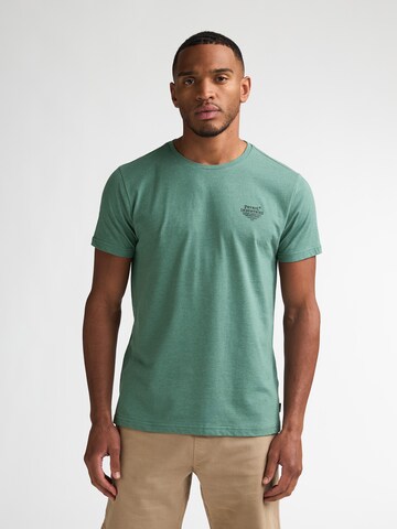Petrol Industries Shirt 'Cosmos' in Groen: voorkant