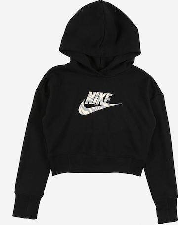 Nike Sportswear Sweatshirt in Schwarz: predná strana