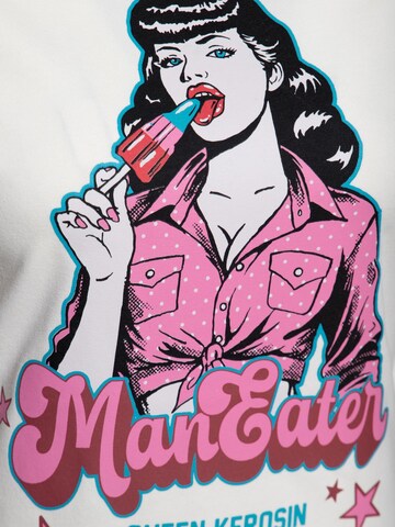 Queen Kerosin Shirt 'Man Eater' in White