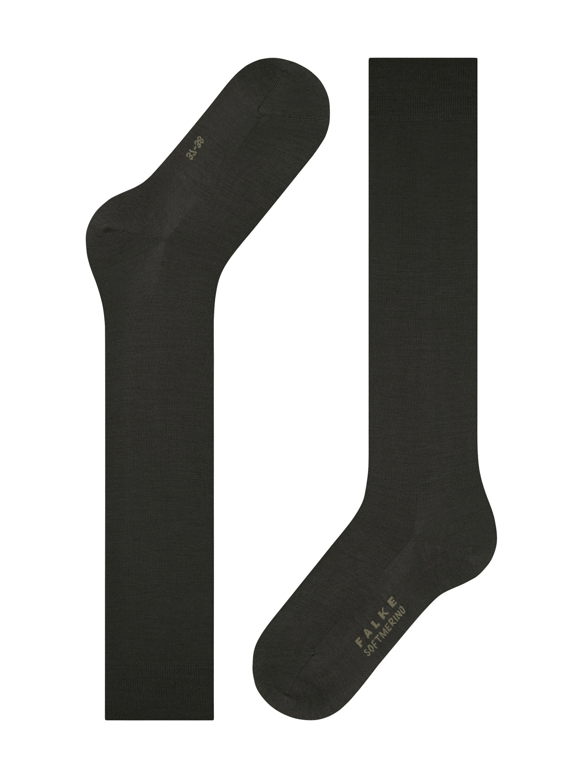 FALKE Knee High Socks 'Softmerino' in Green